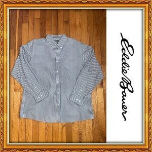 EUC | Eddie Bauer Men's Blue Checkered Shirt!